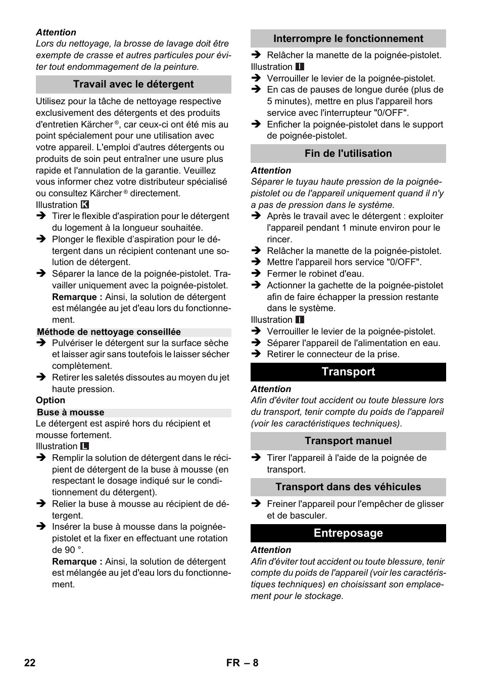Karcher K 2 Car User Manual | Page 22 / 196