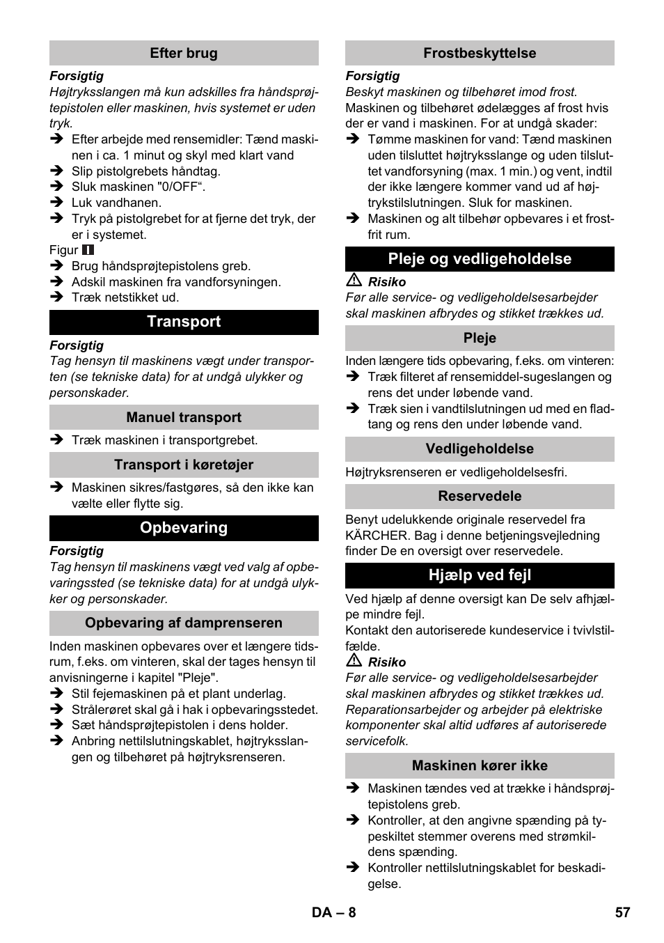 Karcher K 2 Car User Manual | Page 57 / 196