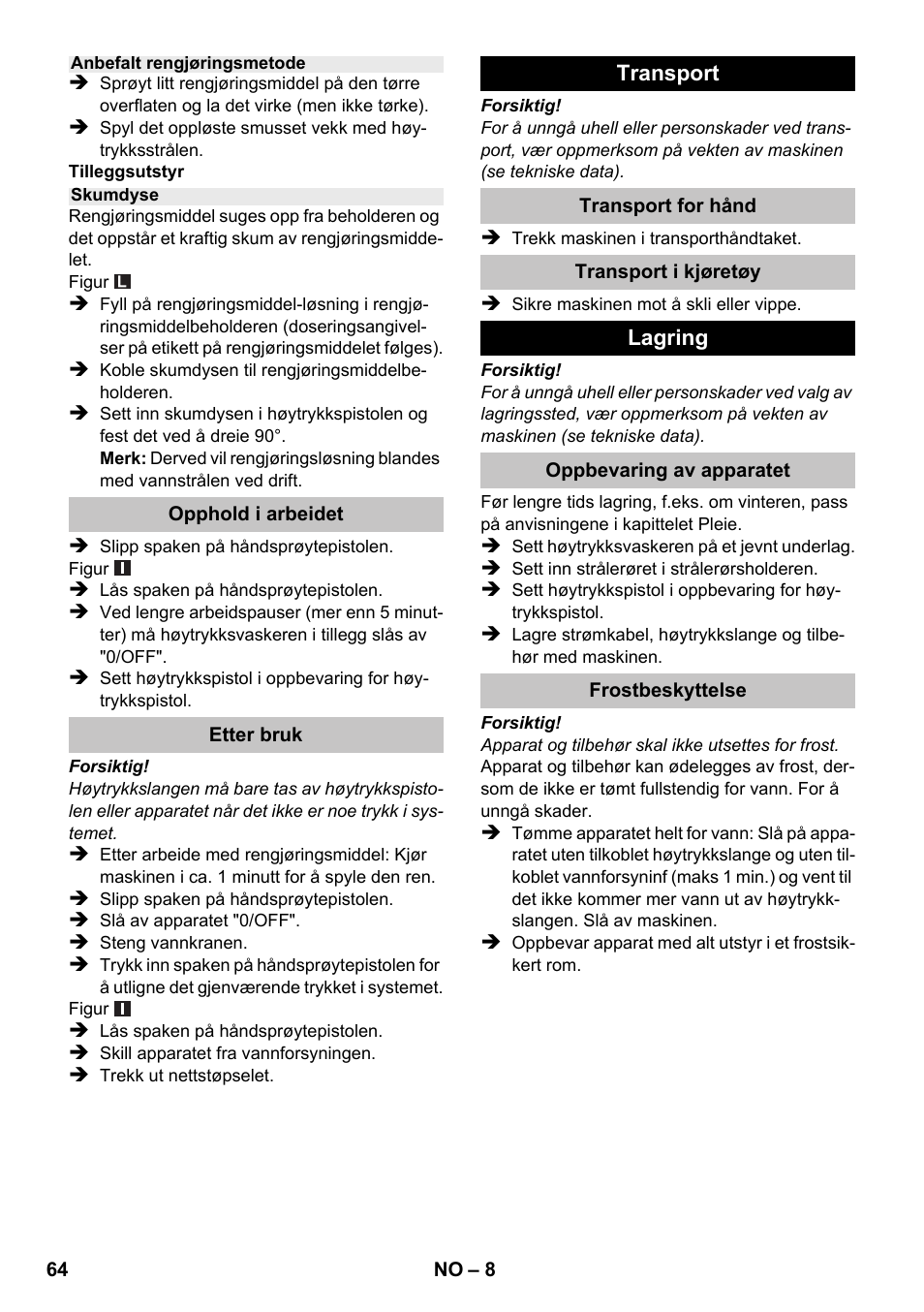 Karcher K 2 Car User Manual | Page 64 / 196