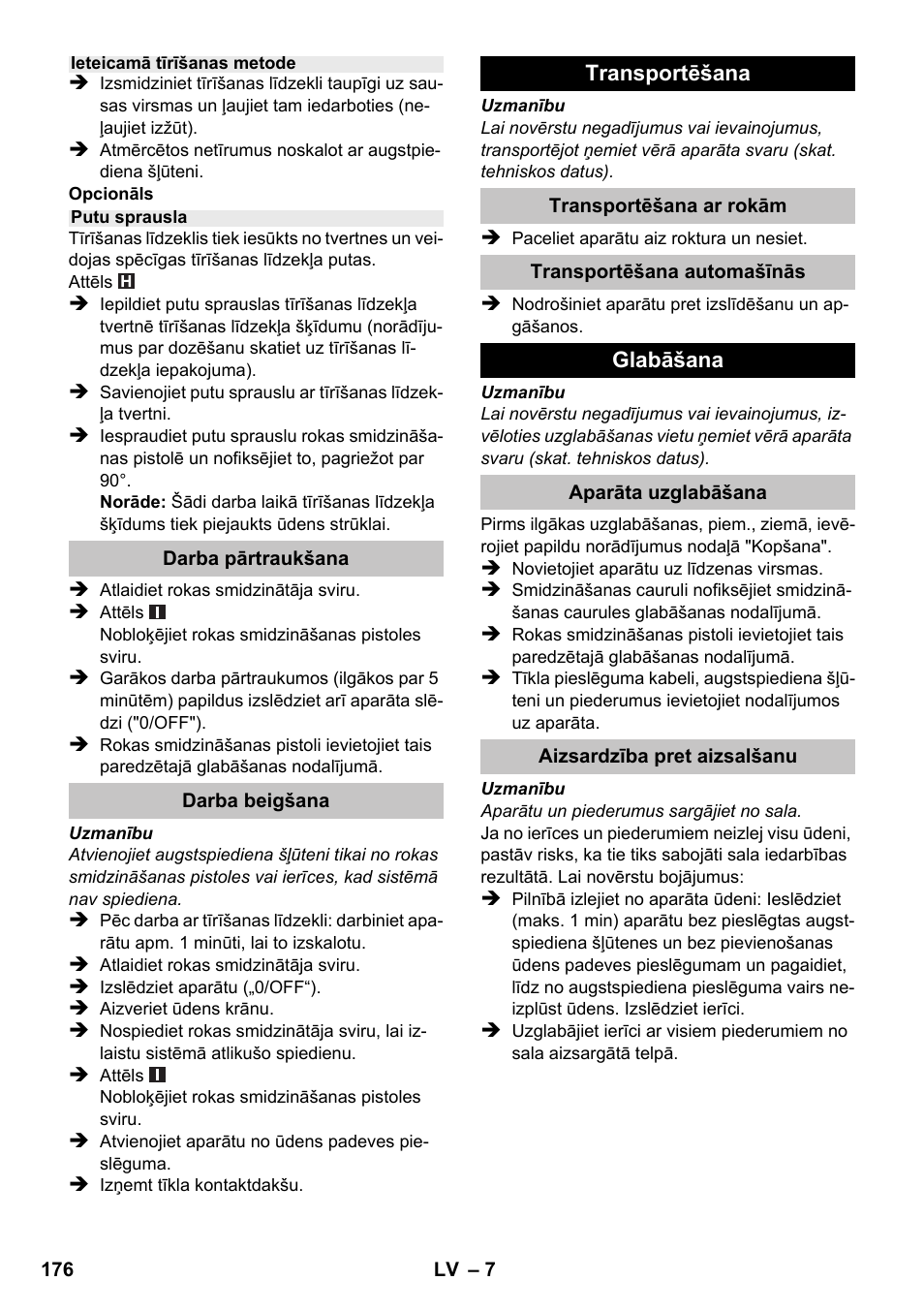 Karcher K 2 Compact Car User Manual | Page 176 / 196