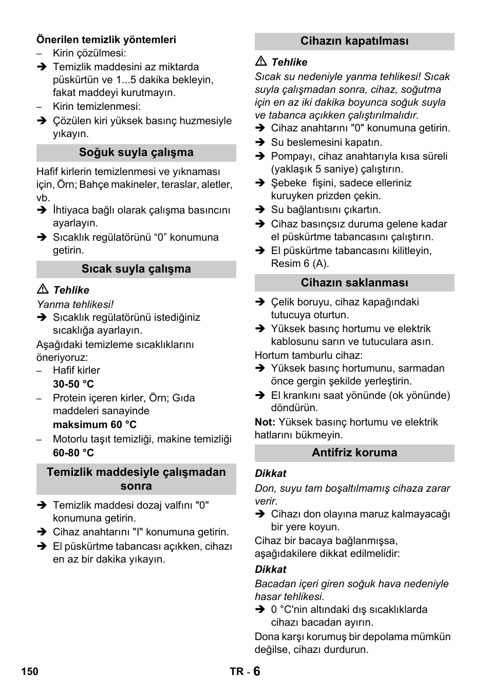 Karcher HDS 650 4M BASICEU-I User Manual | Page 150 / 328