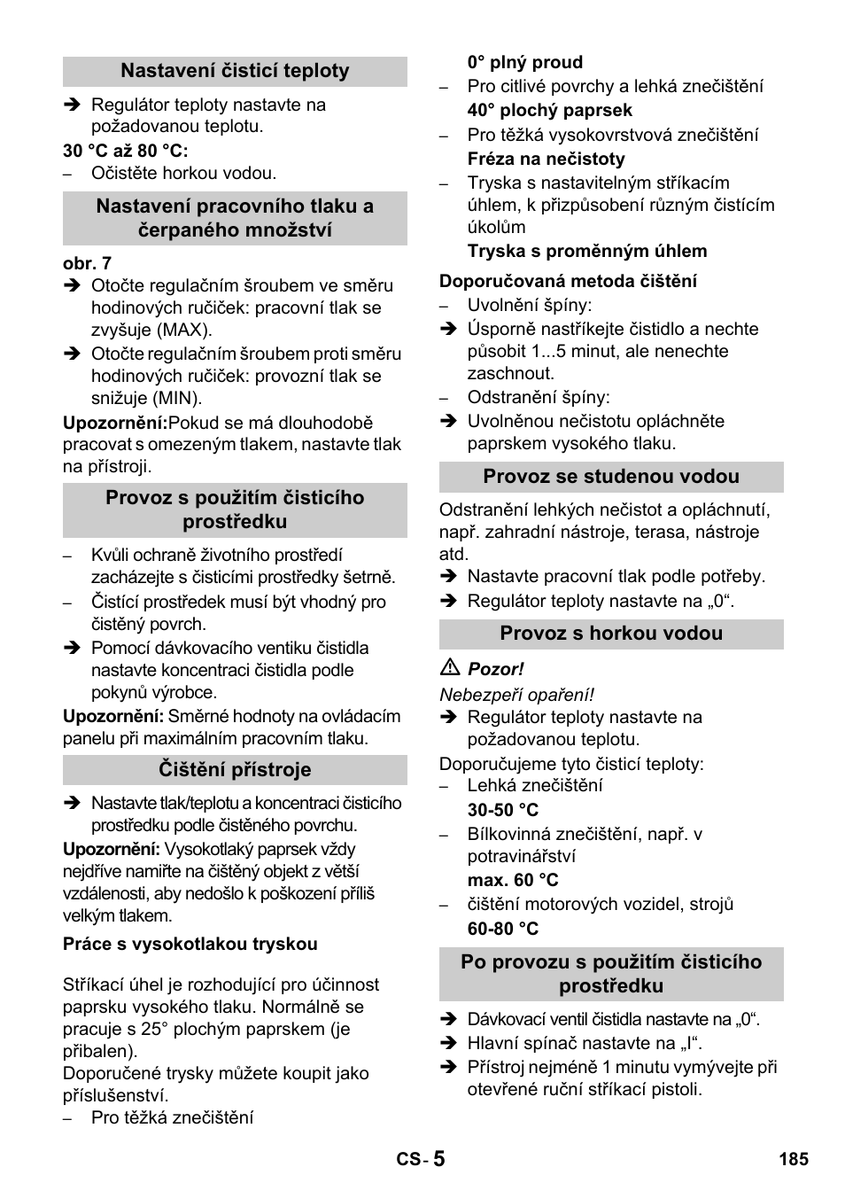 Karcher HDS 650 4M BASICEU-I User Manual | Page 185 / 328