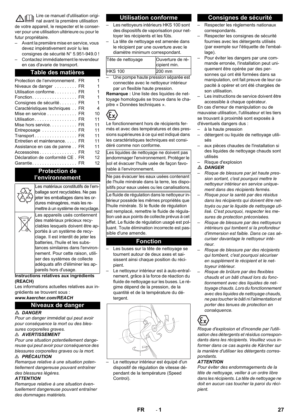Karcher HKS 100 User Manual | Page 27 / 124