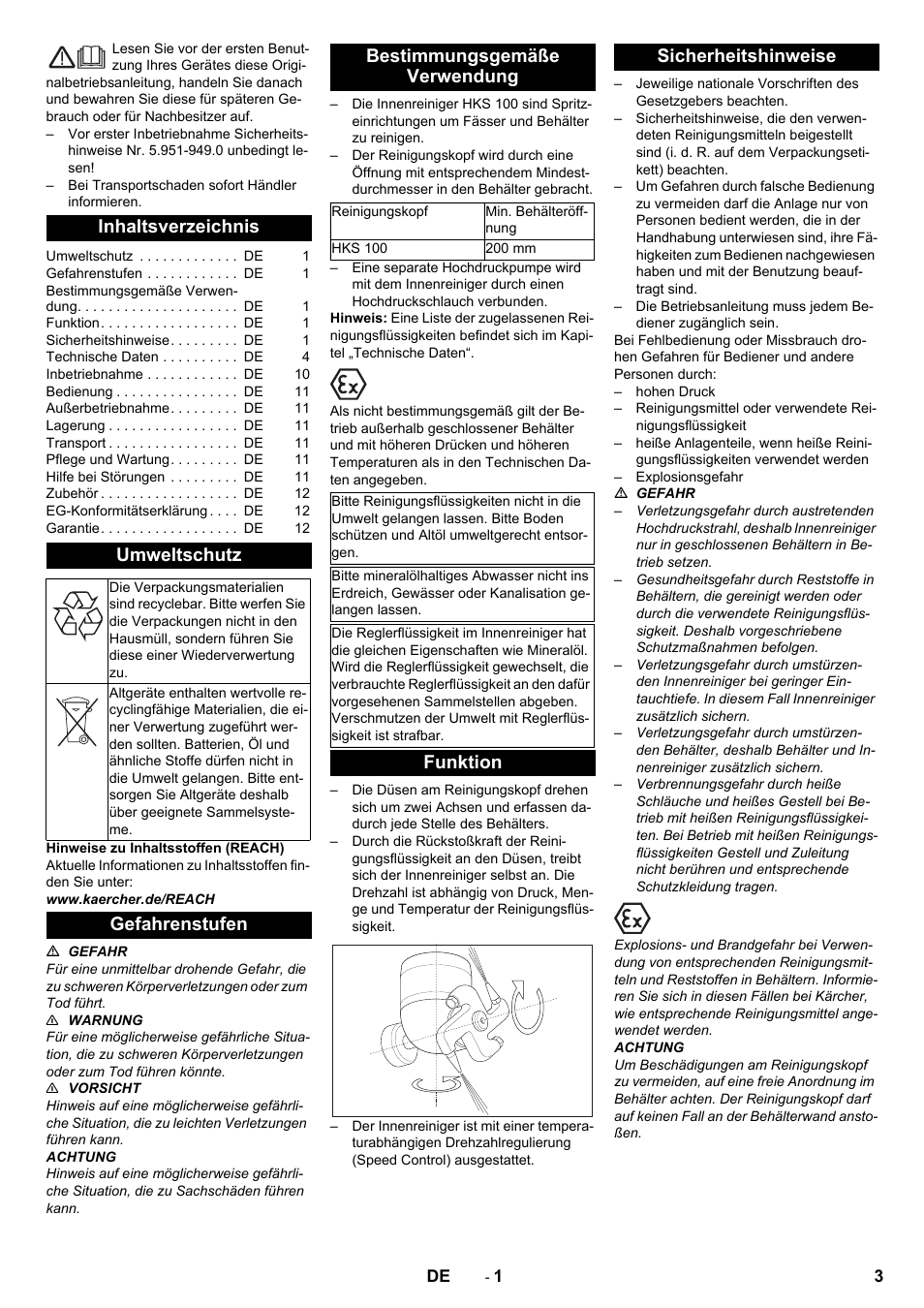 Karcher HKS 100 User Manual | Page 3 / 124