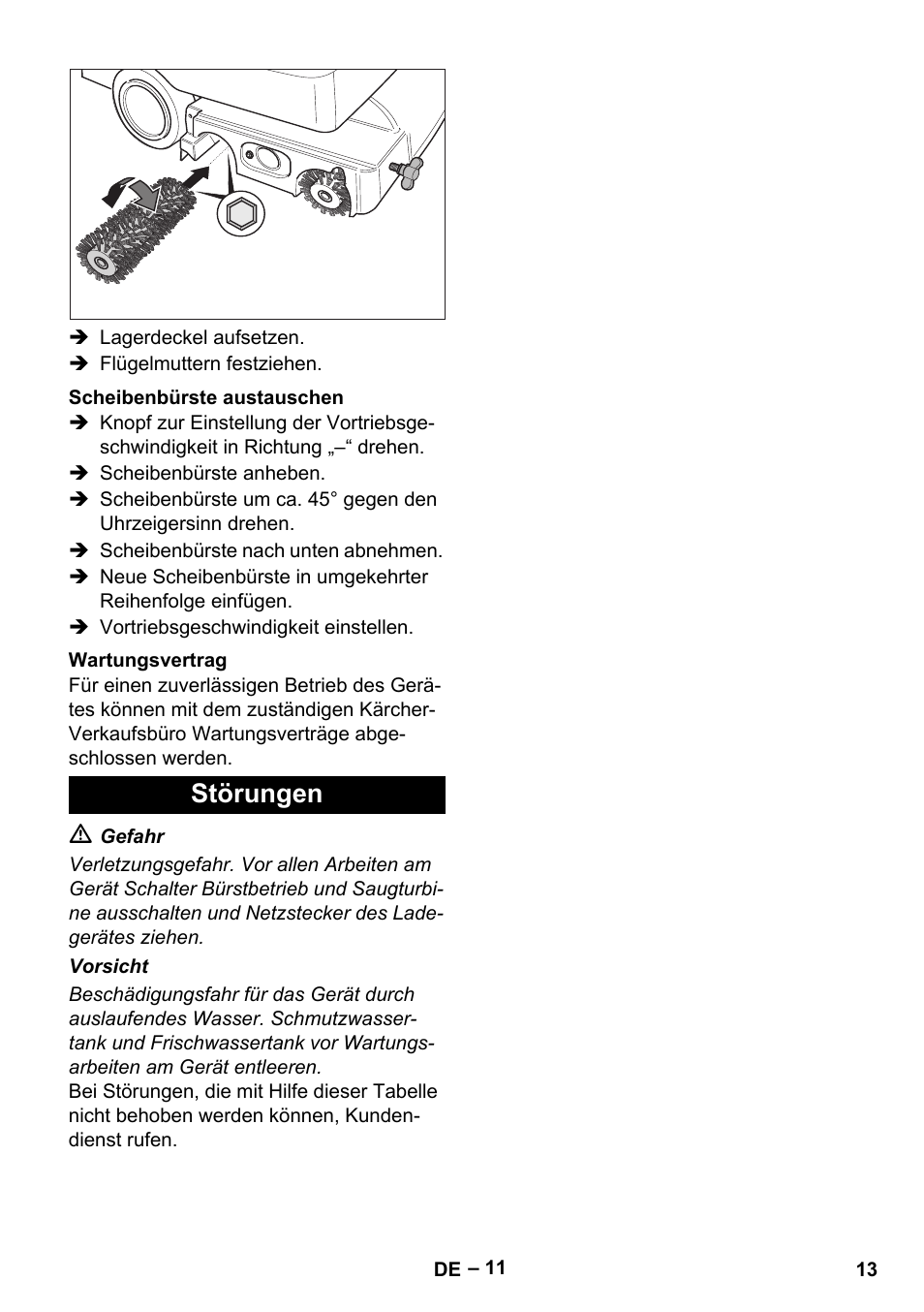Störungen | Karcher BD 530 Bp User Manual | Page 13 / 384