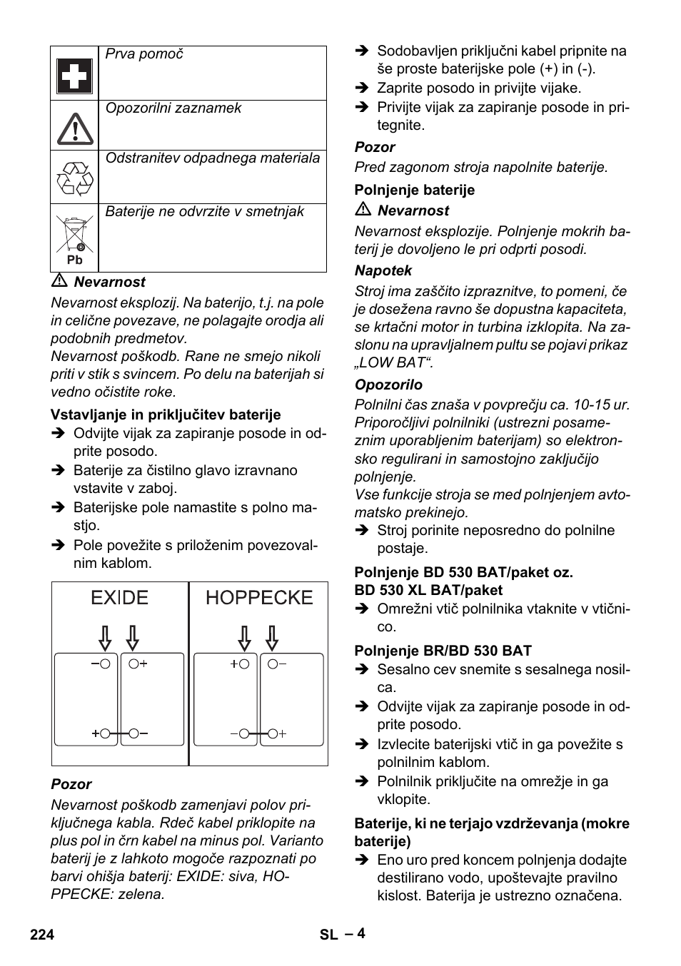 Karcher BD 530 Bp User Manual | Page 224 / 384