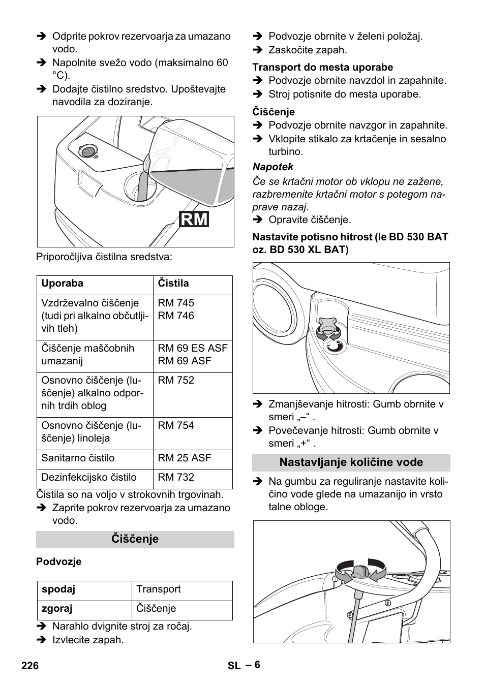 Karcher BD 530 Bp User Manual | Page 226 / 384
