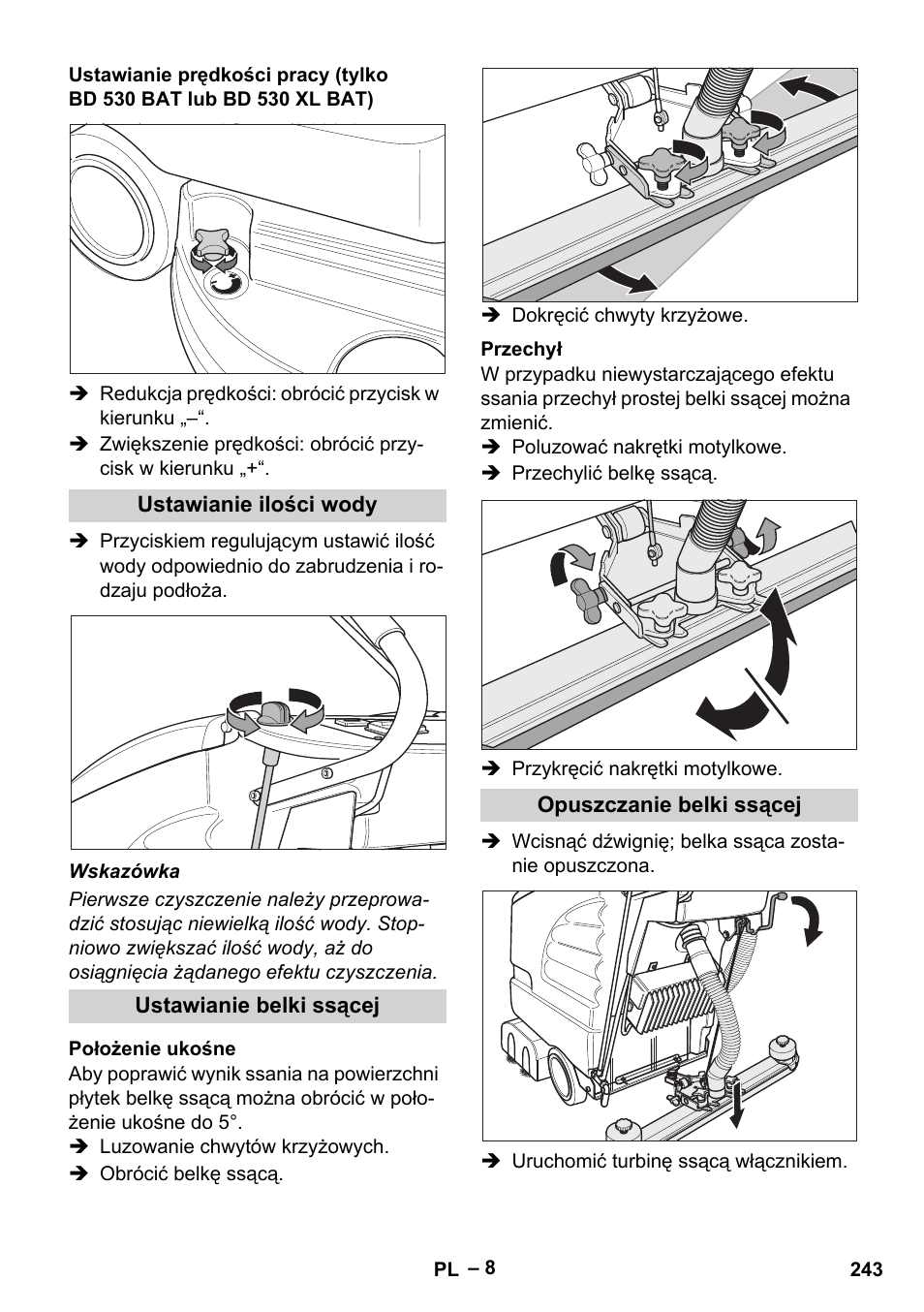 Karcher BD 530 Bp User Manual | Page 243 / 384