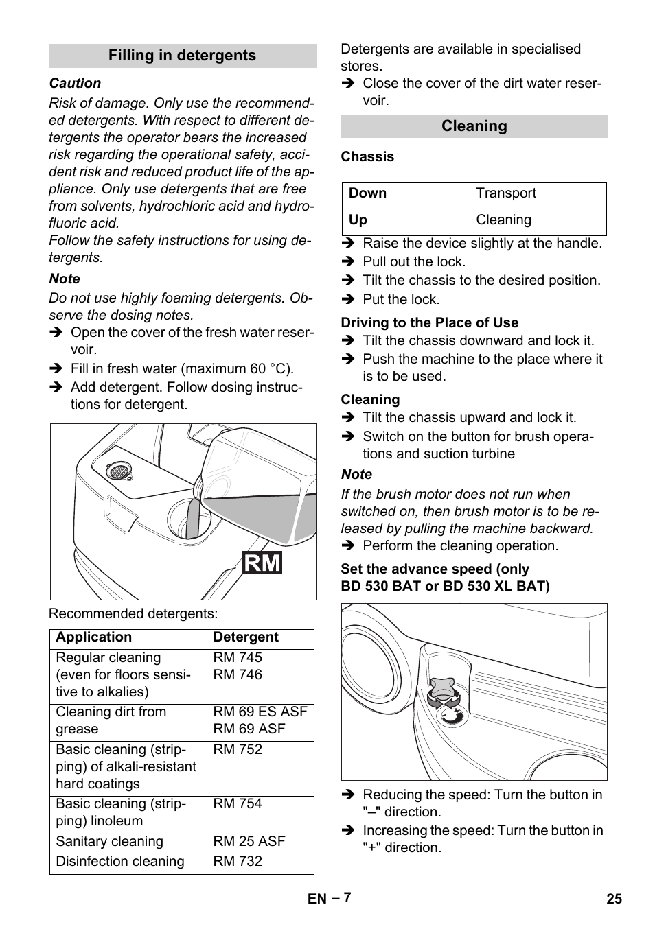 Karcher BD 530 Bp User Manual | Page 25 / 384