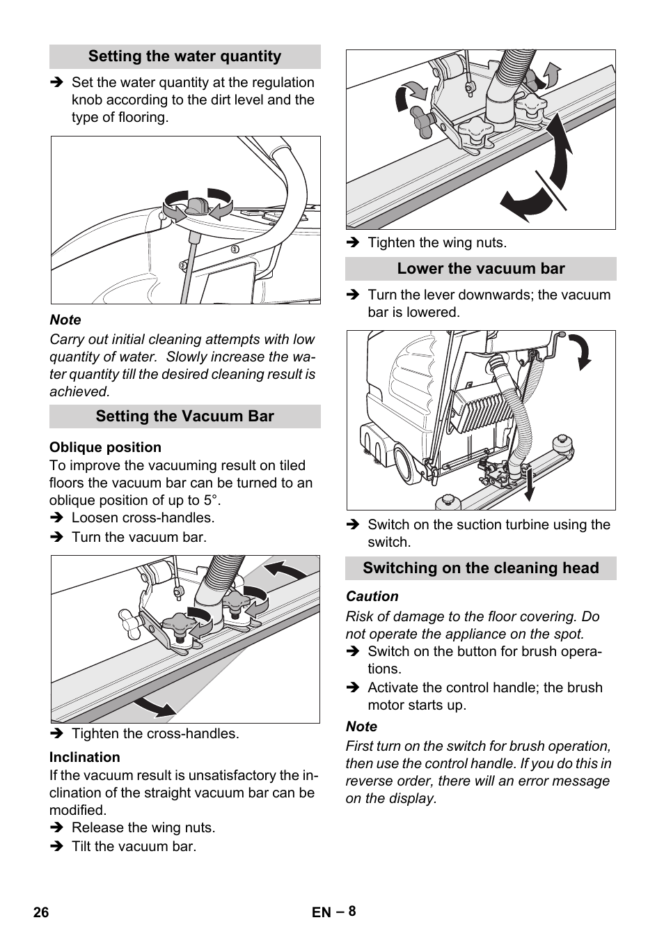 Karcher BD 530 Bp User Manual | Page 26 / 384