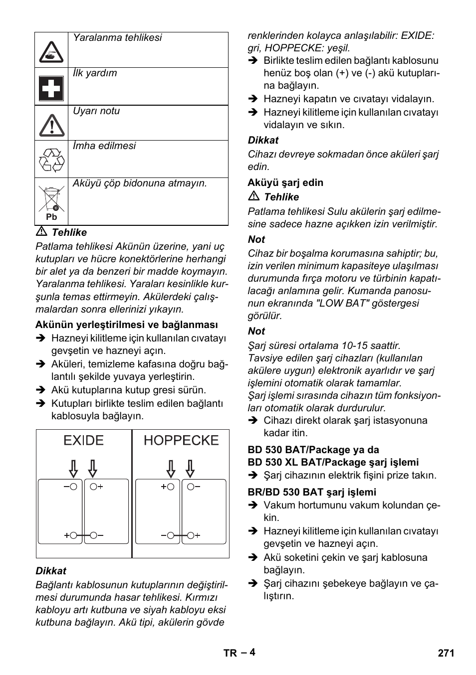 Karcher BD 530 Bp User Manual | Page 271 / 384