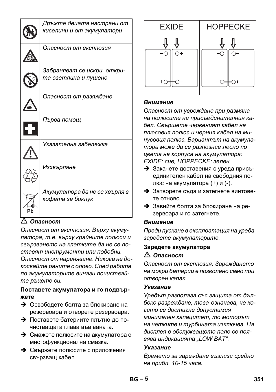 Karcher BD 530 Bp User Manual | Page 351 / 384