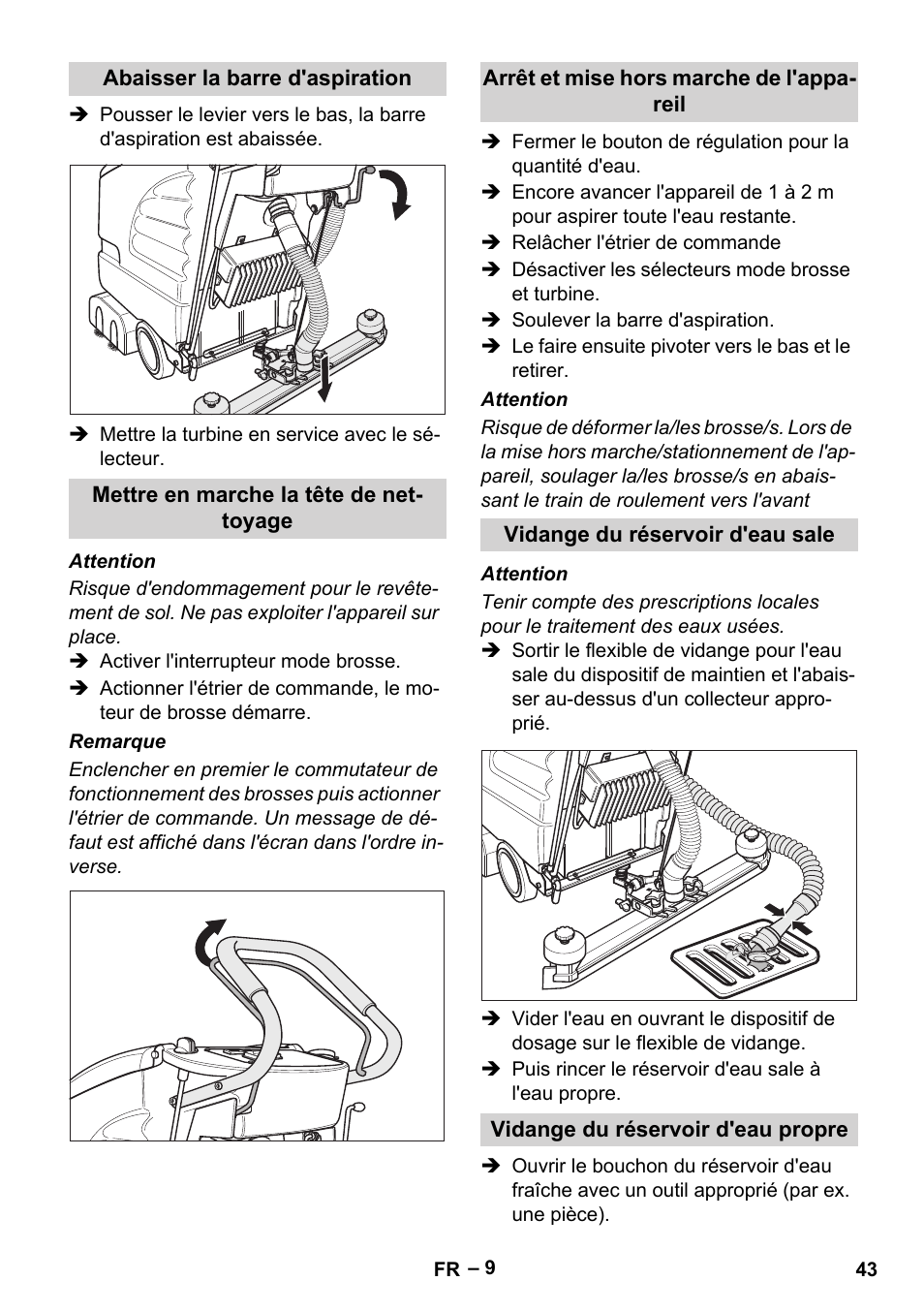Karcher BD 530 Bp User Manual | Page 43 / 384