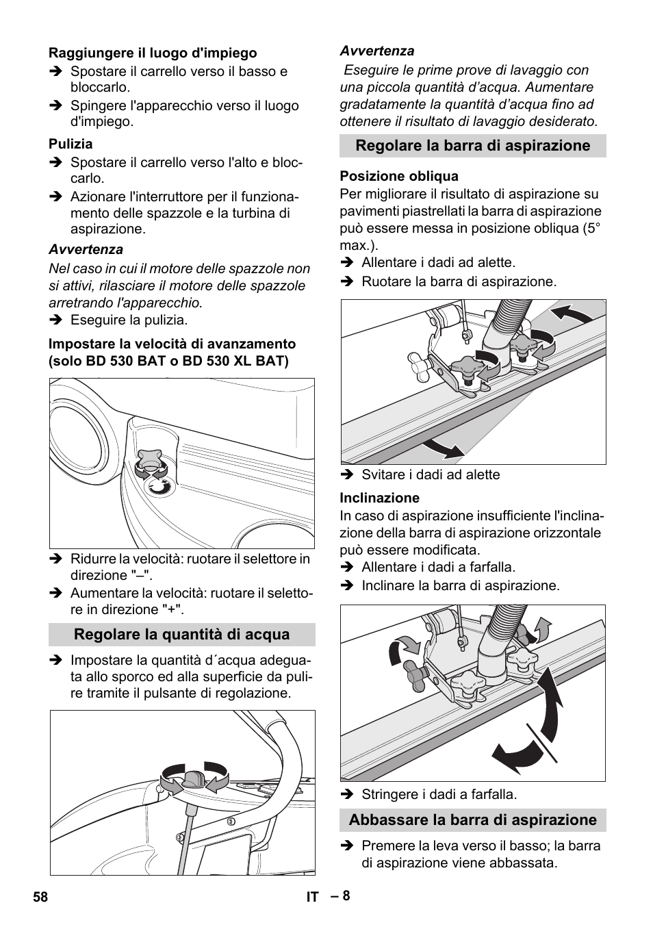 Karcher BD 530 Bp User Manual | Page 58 / 384