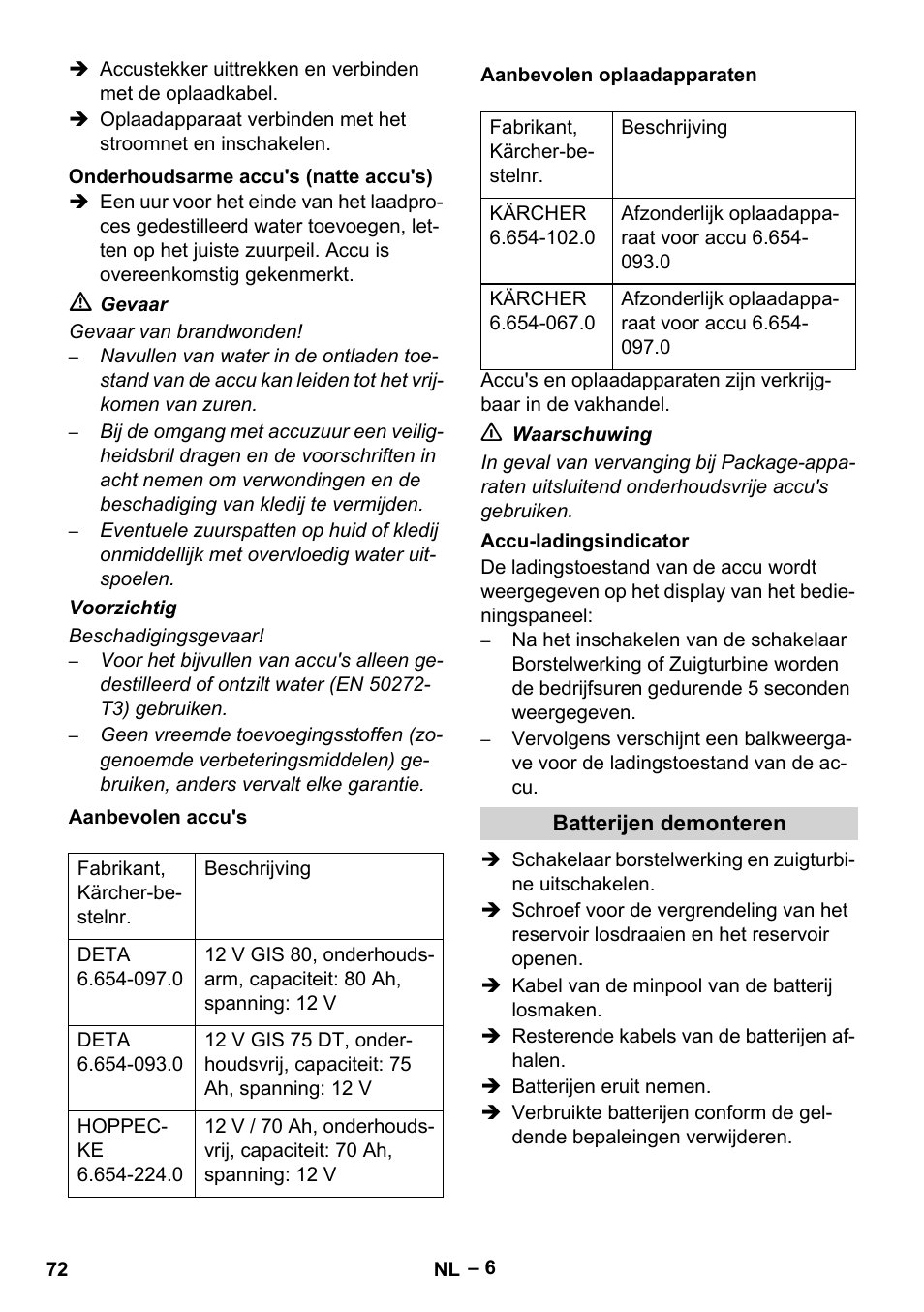 Karcher BD 530 Bp User Manual | Page 72 / 384