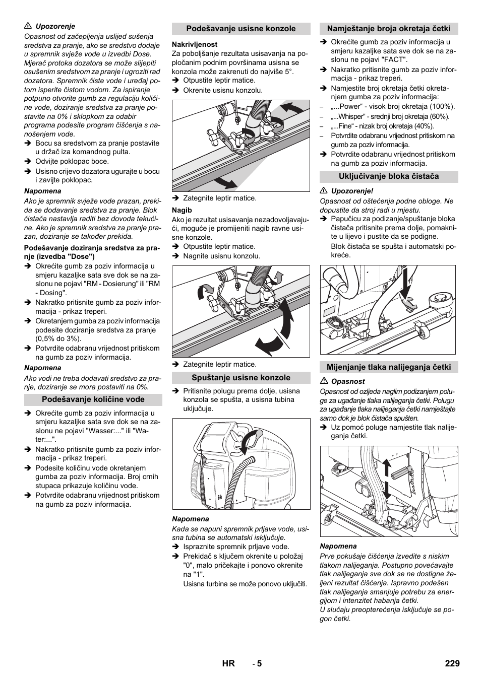 Karcher B 80 W Bp Pack User Manual | Page 229 / 260
