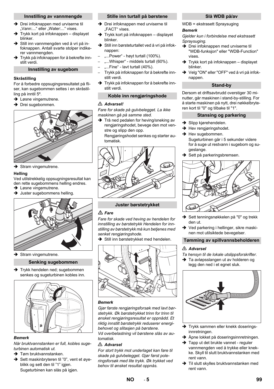 Karcher B 80 W Bp Pack User Manual | Page 99 / 260