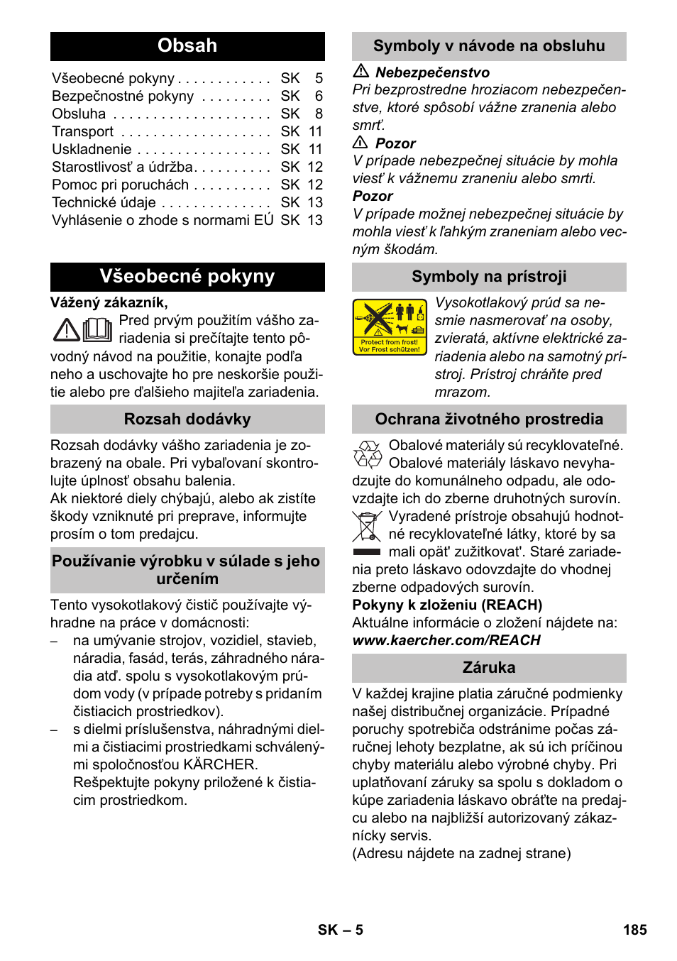 Karcher K 4-600 User Manual | Page 185 / 262