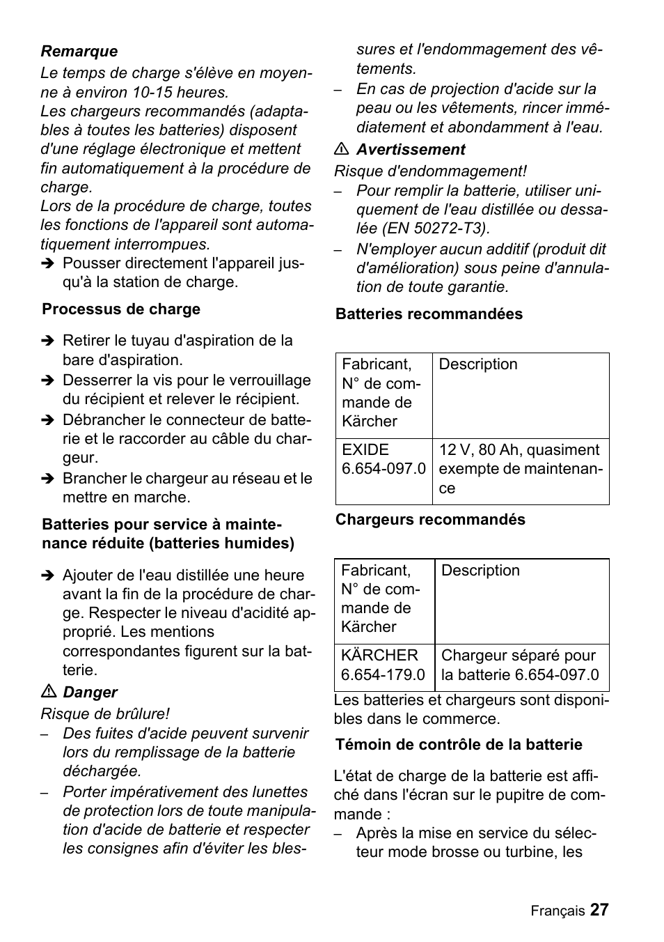 Karcher BD 530 Bp User Manual | Page 27 / 56