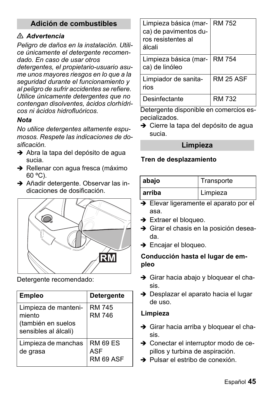 Karcher BD 530 Bp User Manual | Page 45 / 56