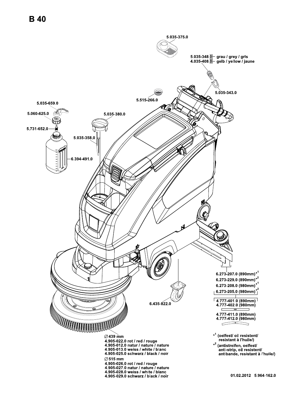 Karcher B 40 W DOSE roller User Manual | Page 15 / 16