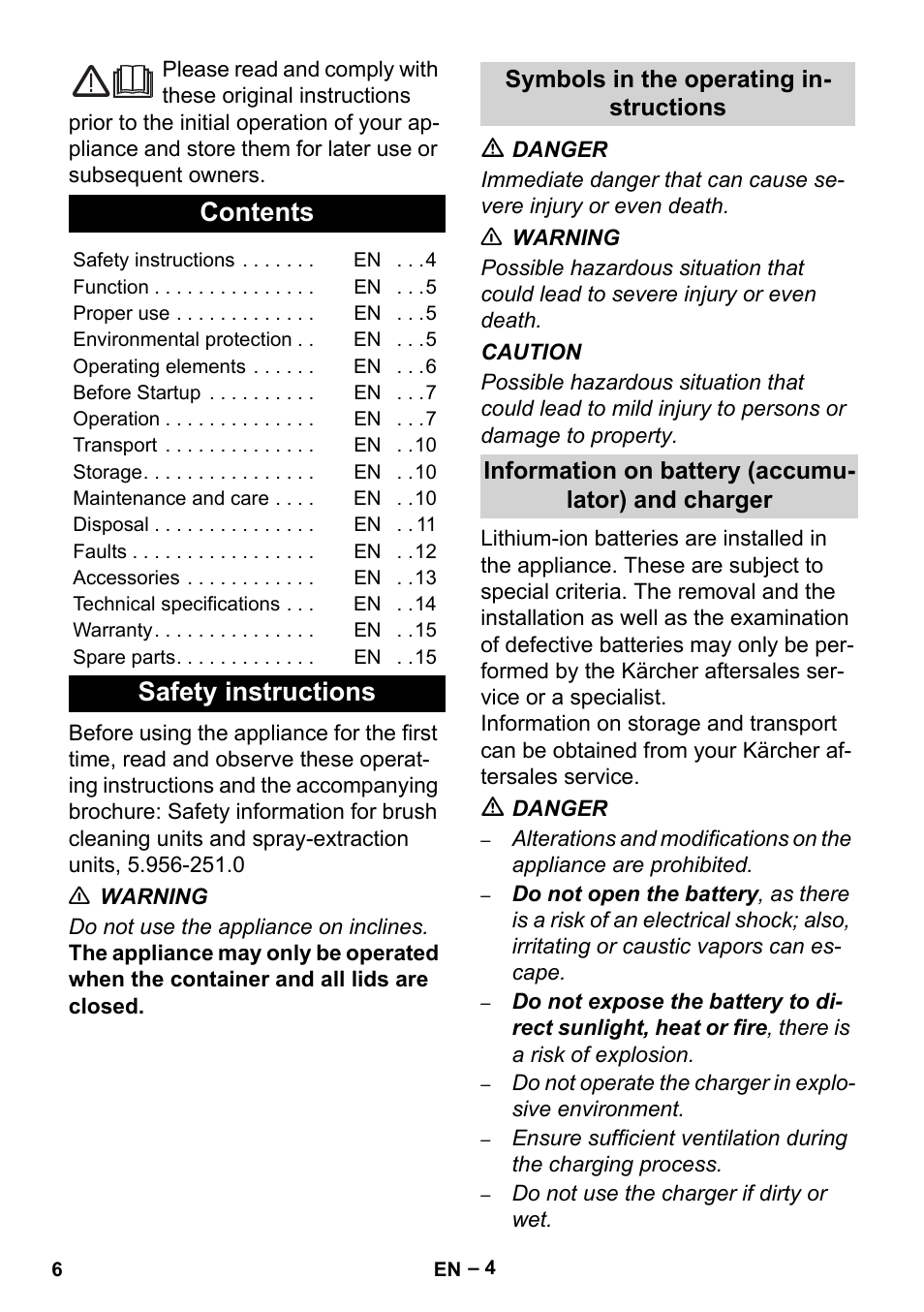 Karcher BR 35-12 Bp User Manual | Page 6 / 56