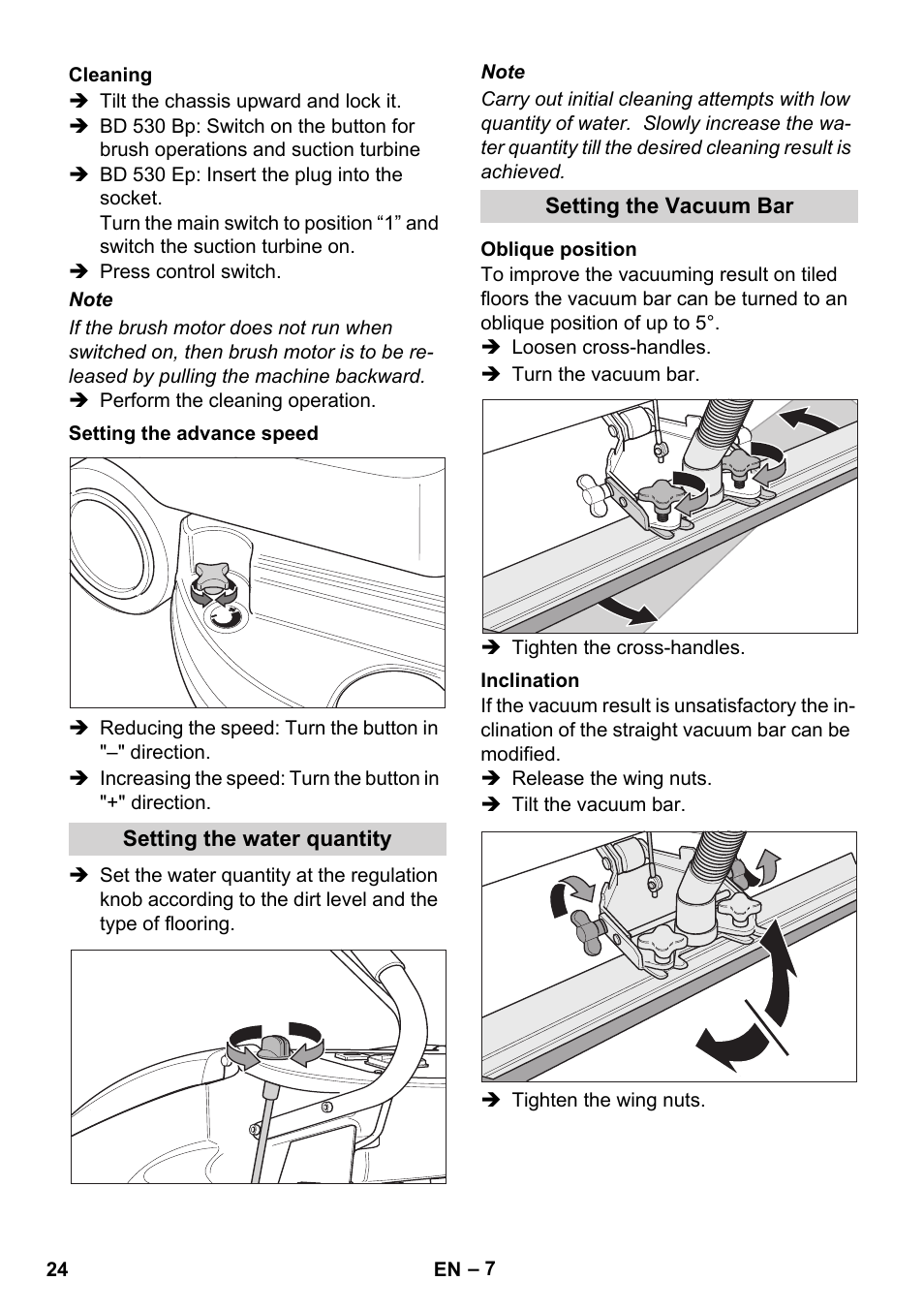Karcher BD 530 Bp User Manual | Page 24 / 124