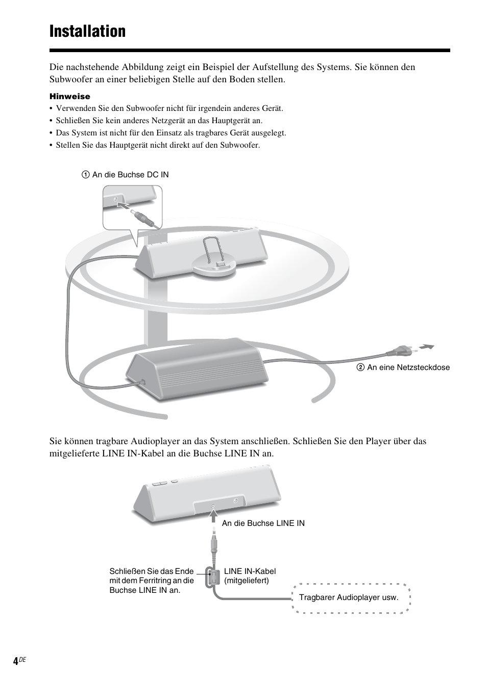 Installation | Sony CPF-NW001 User Manual | Page 28 / 100