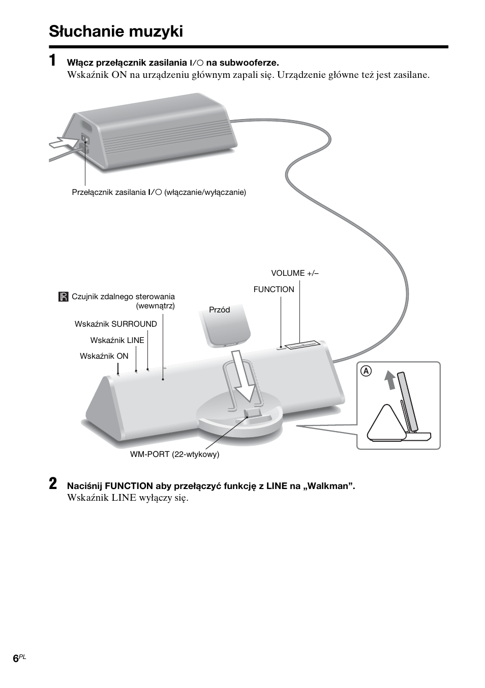 Słuchanie muzyki, Słuchanie muzyki 1 | Sony CPF-NW001 User Manual | Page 62 / 100