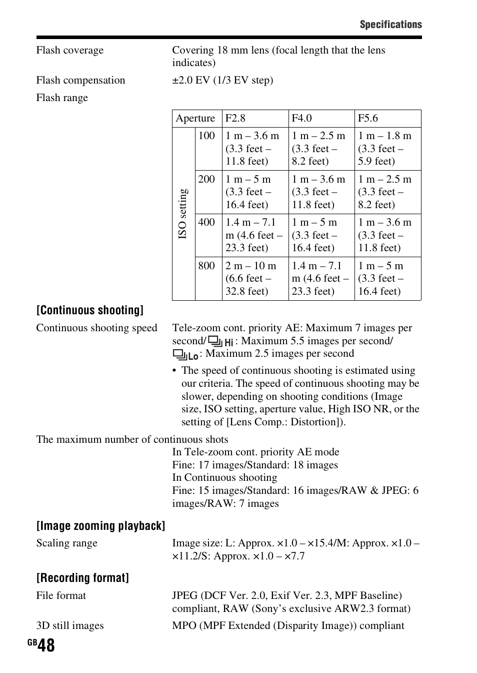 Sony SLT-A37 User Manual | Page 48 / 507