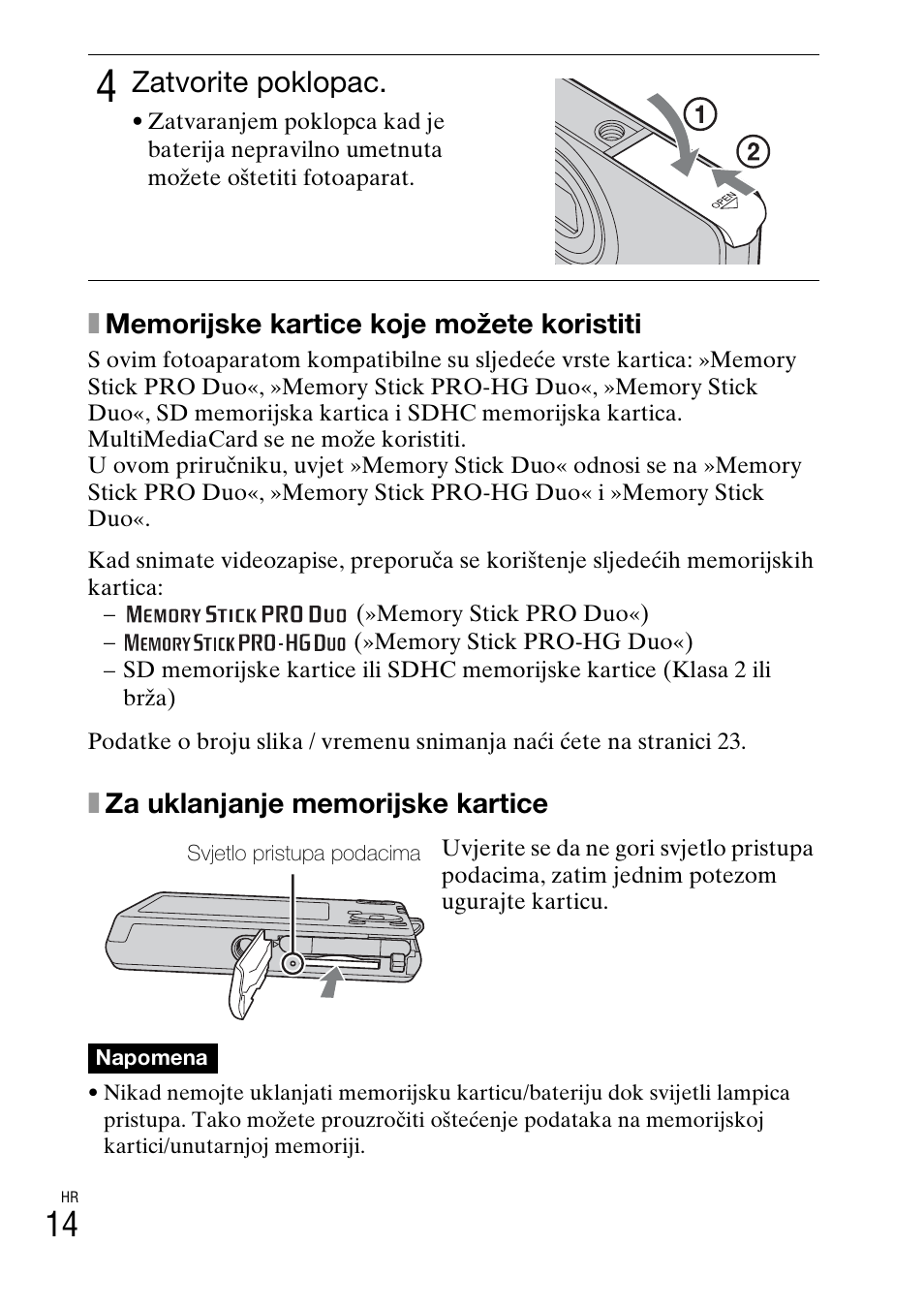 Zatvorite poklopac | Sony DSC-W310 User Manual | Page 412 / 515