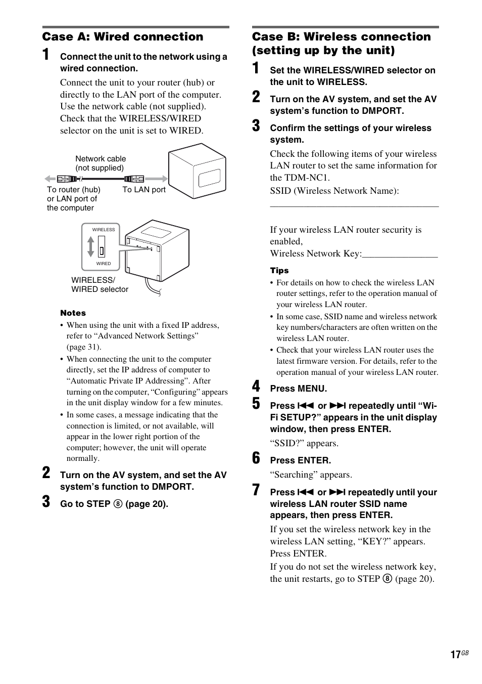 Sony TDM-NC1 User Manual | Page 17 / 467