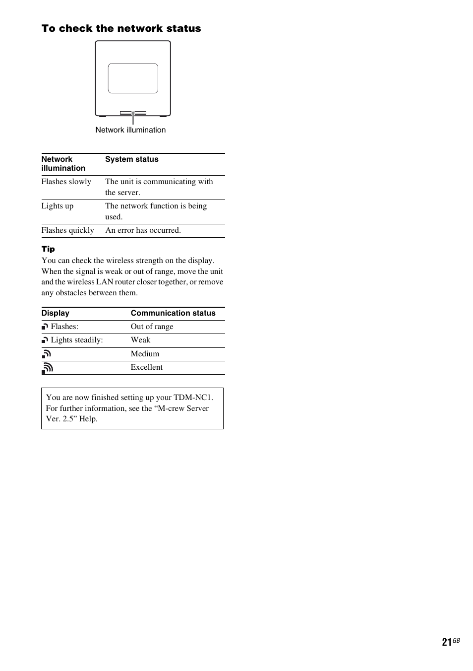 Sony TDM-NC1 User Manual | Page 21 / 467