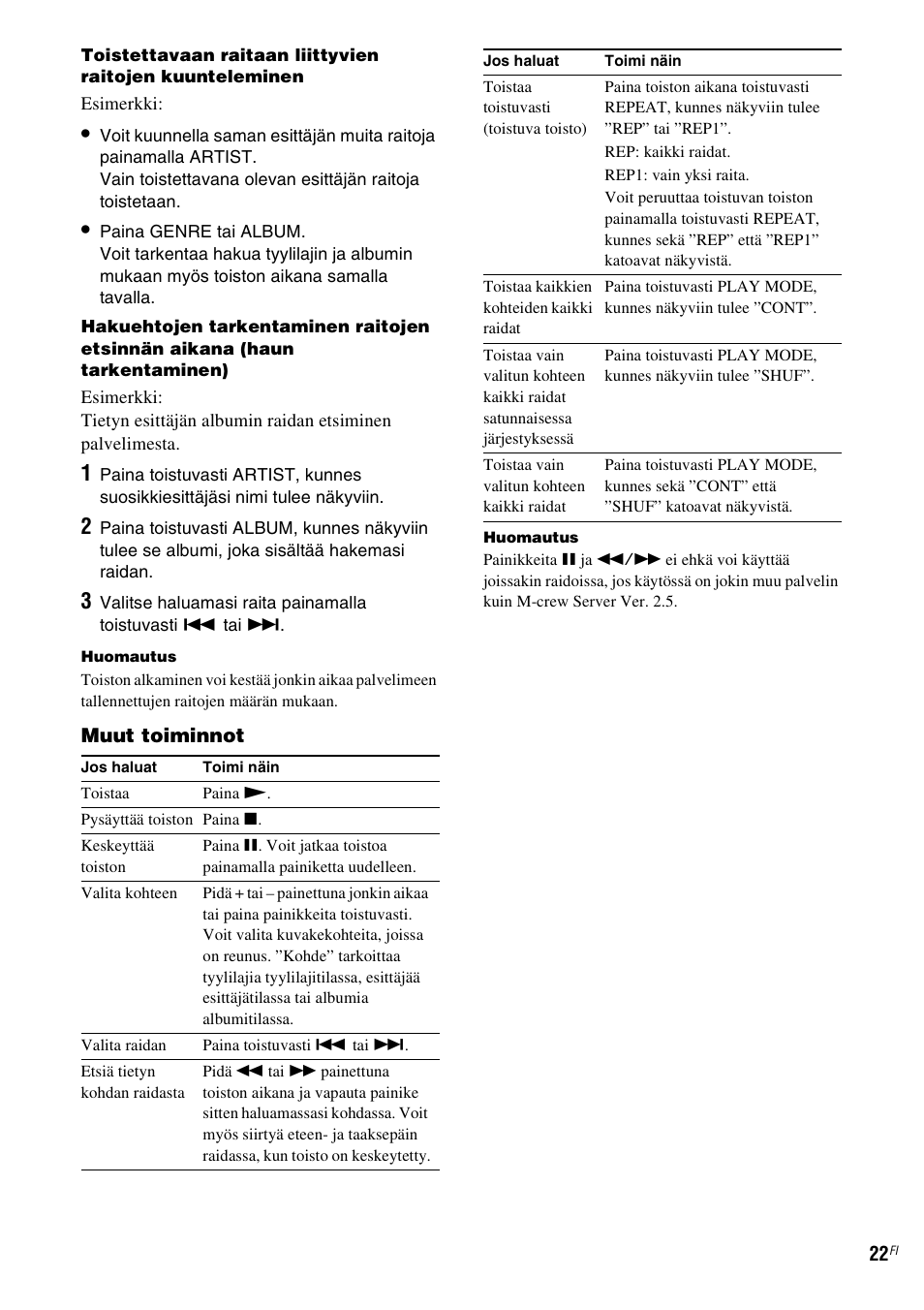 Sivu 22) | Sony TDM-NC1 User Manual | Page 405 / 467