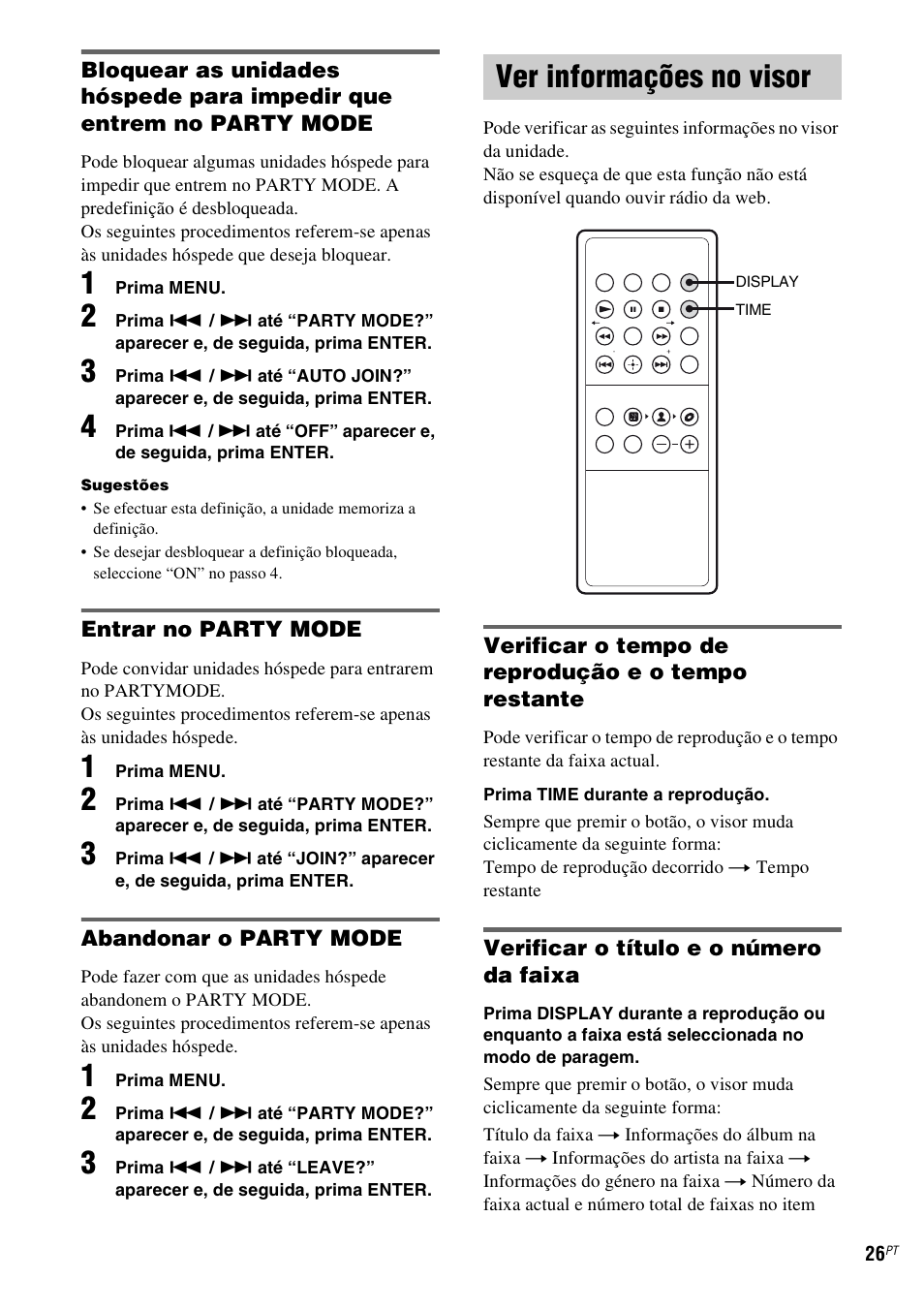 Ver informações no visor | Sony TDM-NC1 User Manual | Page 451 / 467