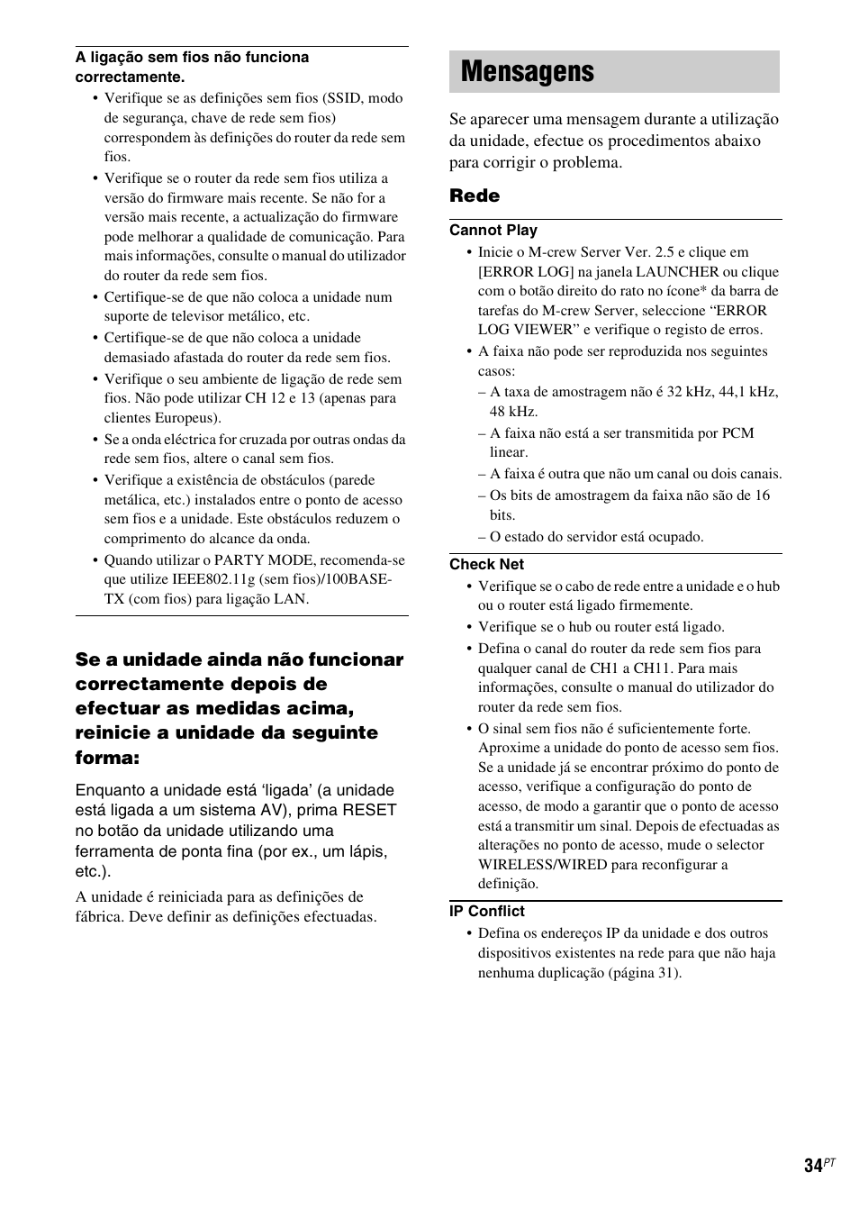 Mensagens | Sony TDM-NC1 User Manual | Page 459 / 467