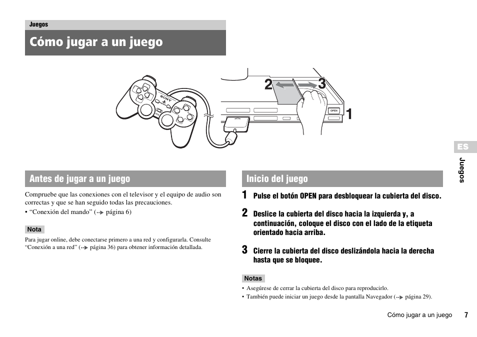 Juegos, Cómo jugar a un juego, Antes de jugar a un juego inicio del juego | Sony KDL-22PX300 User Manual | Page 156 / 297