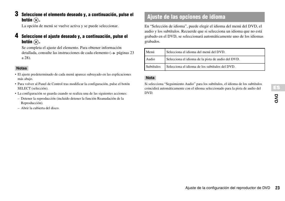 Ajuste de las opciones de idioma | Sony KDL-22PX300 User Manual | Page 172 / 297