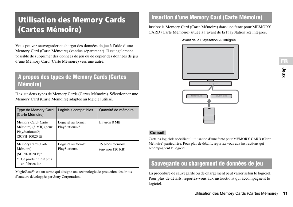 Utilisation des memory cards (cartes mémoire) | Sony KDL-22PX300 User Manual | Page 46 / 297