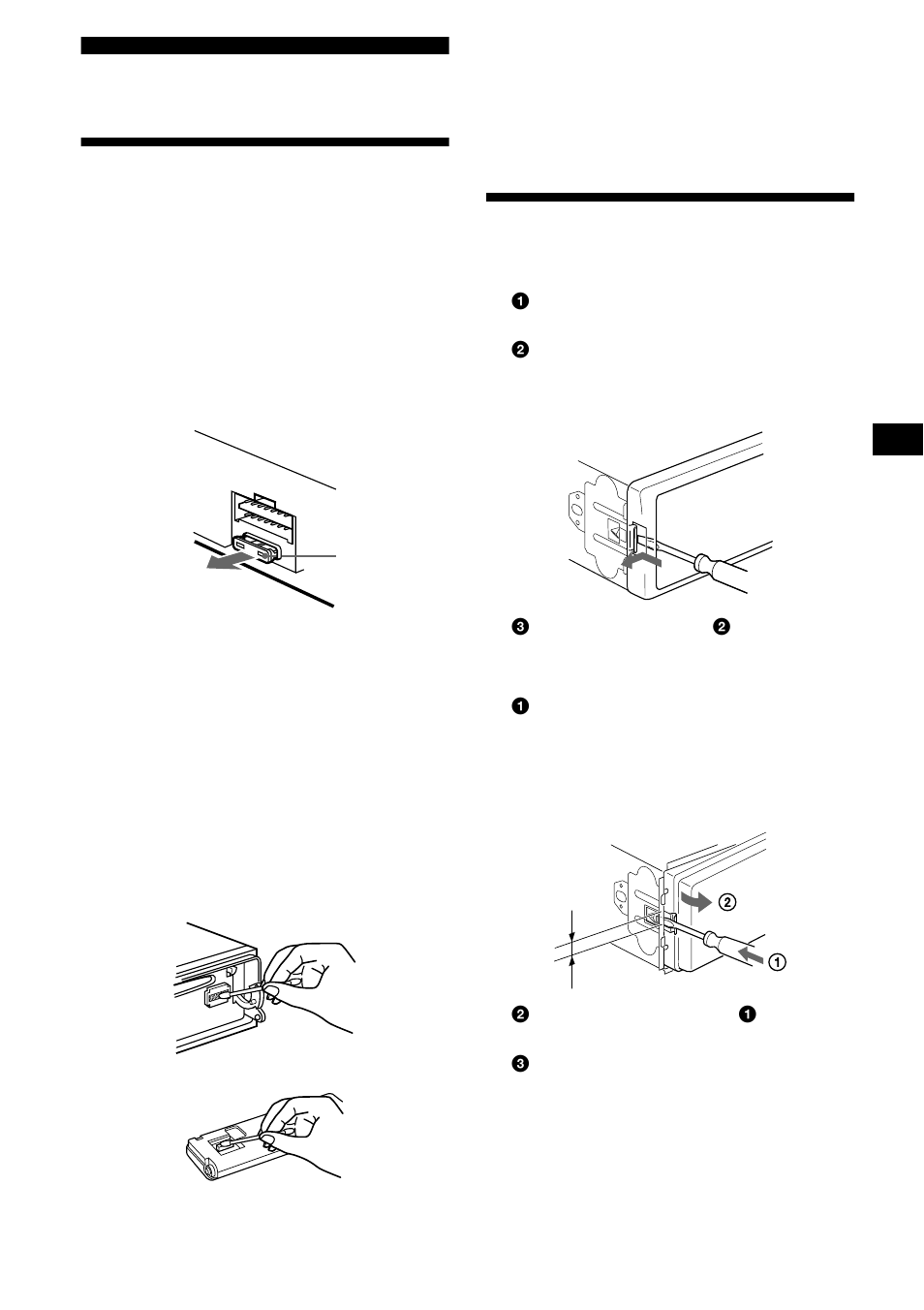 Weitere informationen, Wartung, Ausbauen des geräts | Wartung ausbauen des geräts | Sony CDX-L550V User Manual | Page 45 / 122