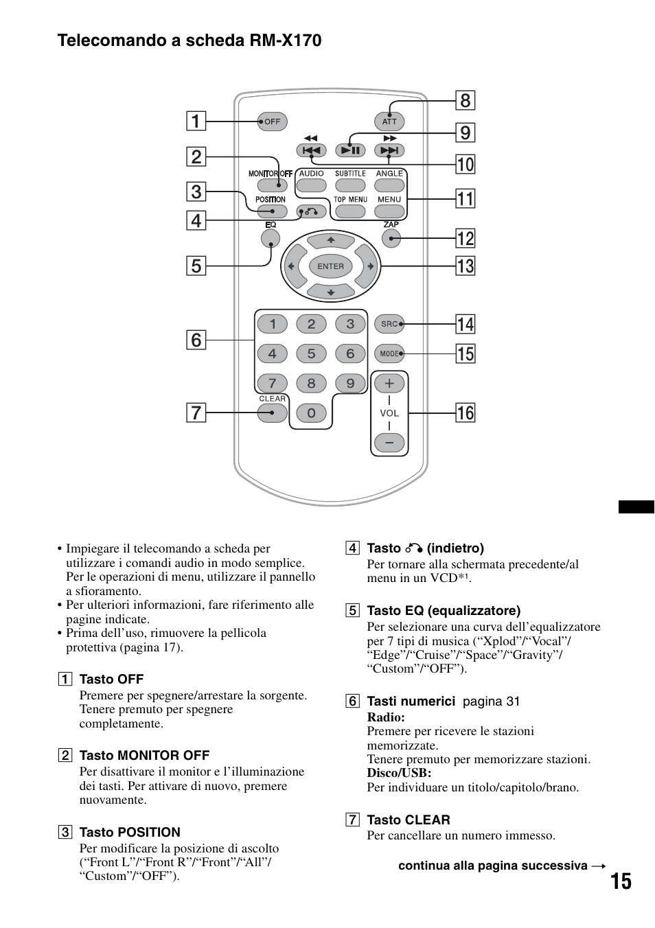 Telecomando a scheda rm-x170 | Sony XNV-L66BT User Manual | Page 175 / 248