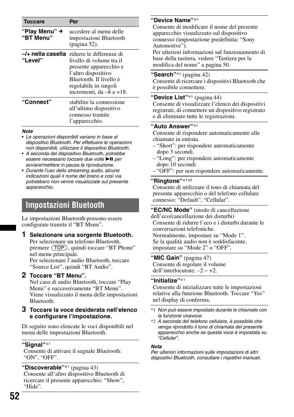 Impostazioni bluetooth | Sony XNV-L66BT User Manual | Page 212 / 248