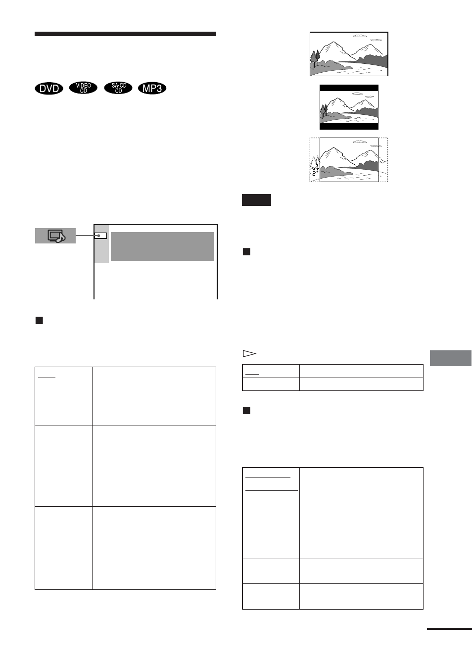 Impostazioni per il display | Sony DAV-DS1000 User Manual | Page 243 / 344