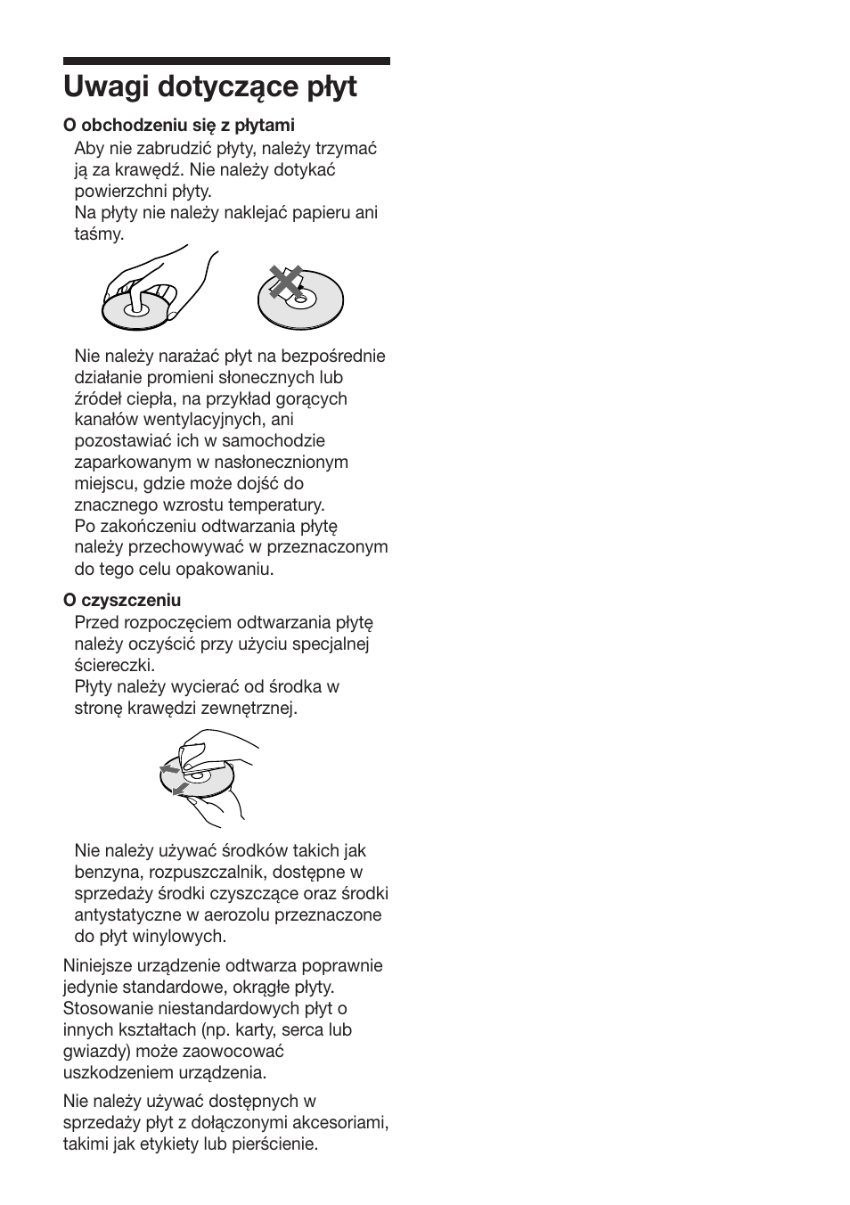 Uwagi dotyczące płyt | Sony DAV-DS1000 User Manual | Page 267 / 344