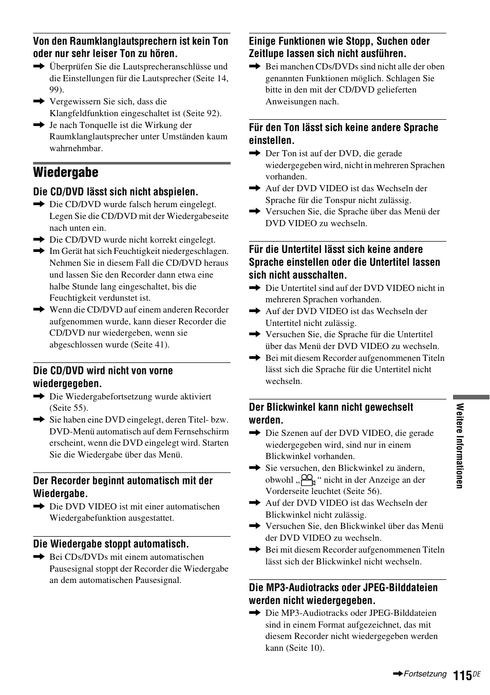 Wiedergabe | Sony DAR-RD100 User Manual | Page 245 / 520