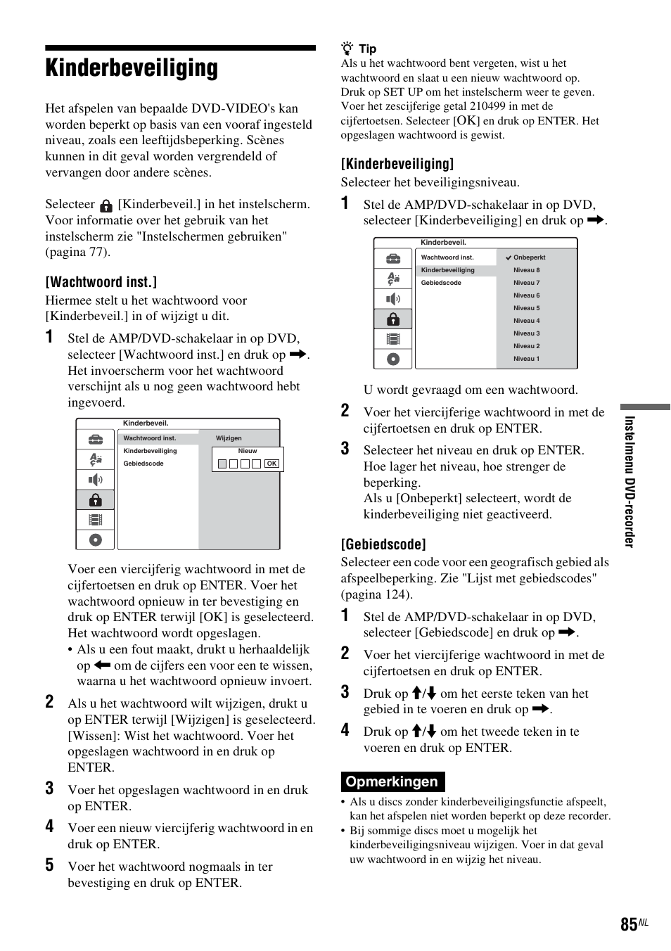 Kinderbeveiliging | Sony DAR-RD100 User Manual | Page 349 / 520