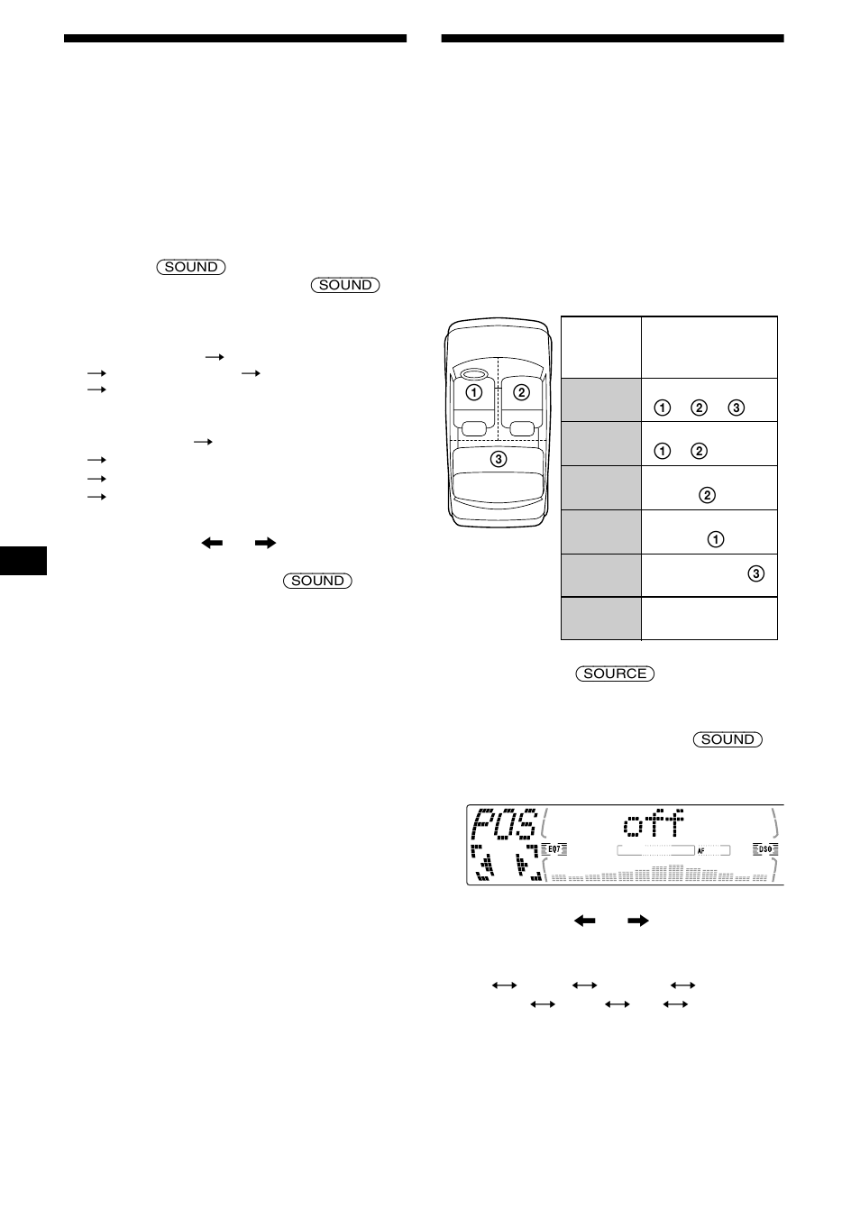 Réglage des caractéristiques du son, Cdx-m770 uniquement), 28 réglage des caractéristiques du son | Sony MDX-M690 User Manual | Page 110 / 206