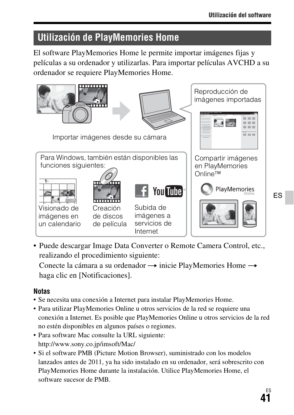 Utilización de playmemories home | Sony ILCA-77M2 User Manual | Page 207 / 675