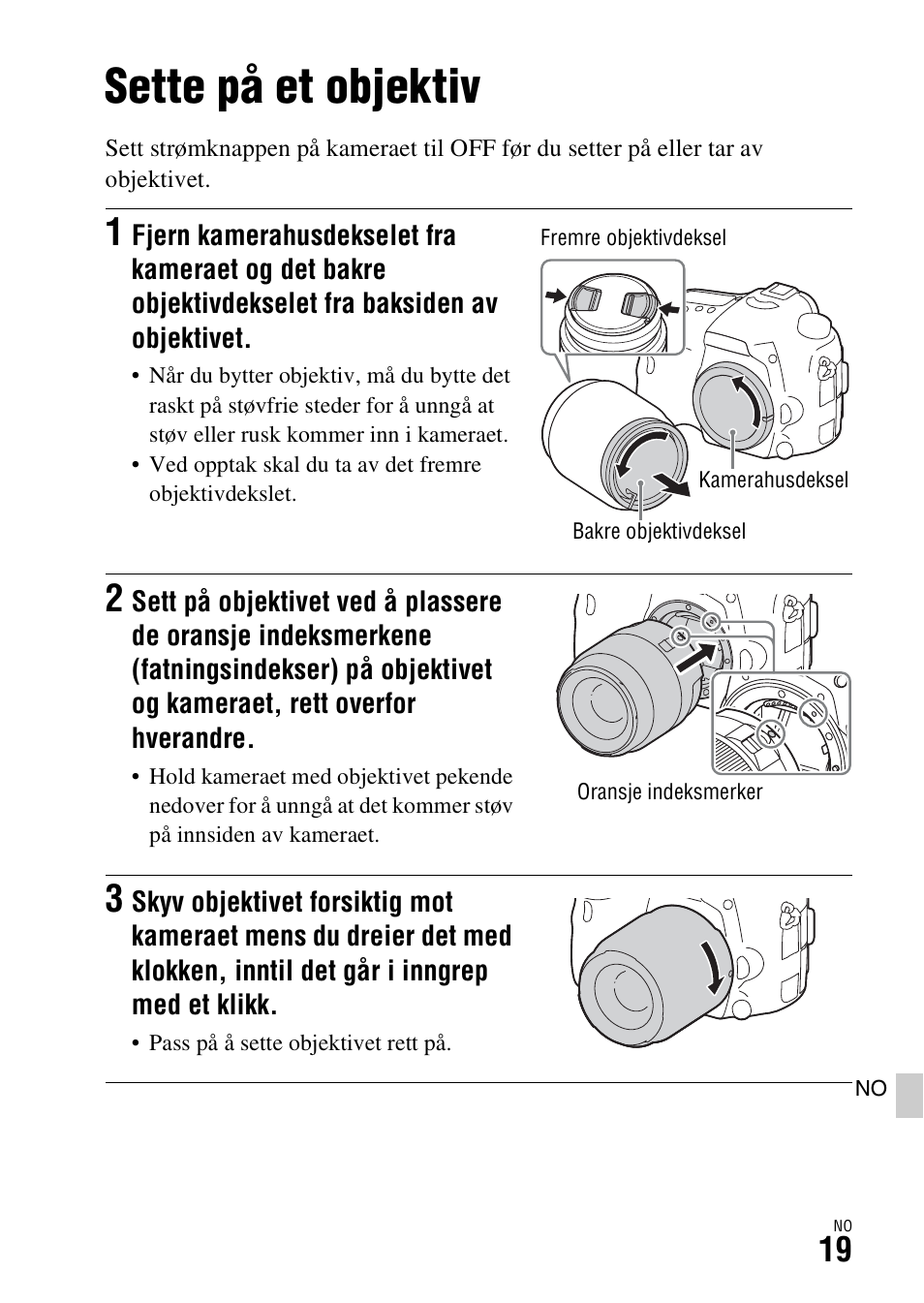 Sette på et objektiv | Sony ILCA-77M2 User Manual | Page 639 / 675