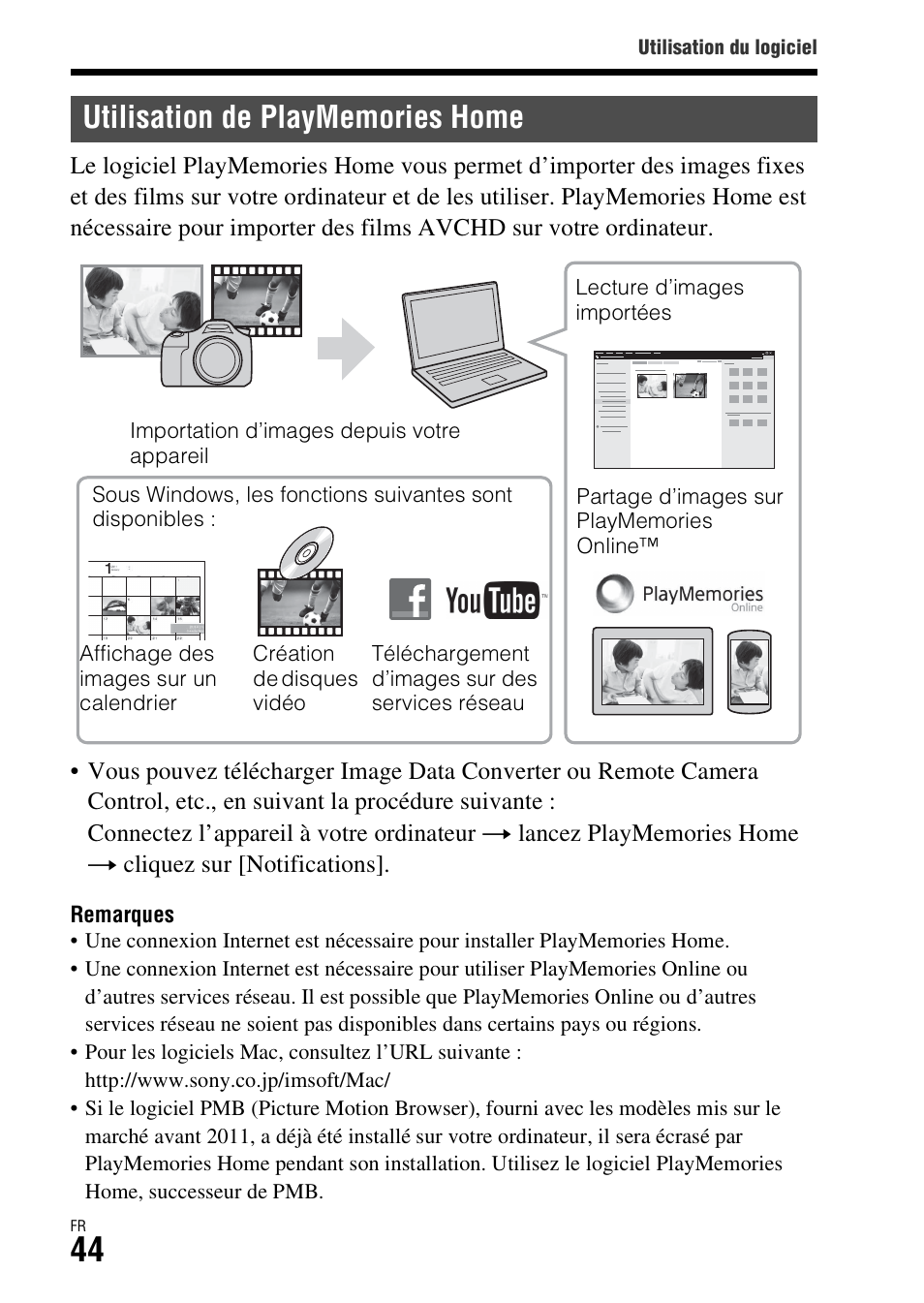 Utilisation de playmemories home | Sony ILCA-77M2 User Manual | Page 96 / 675